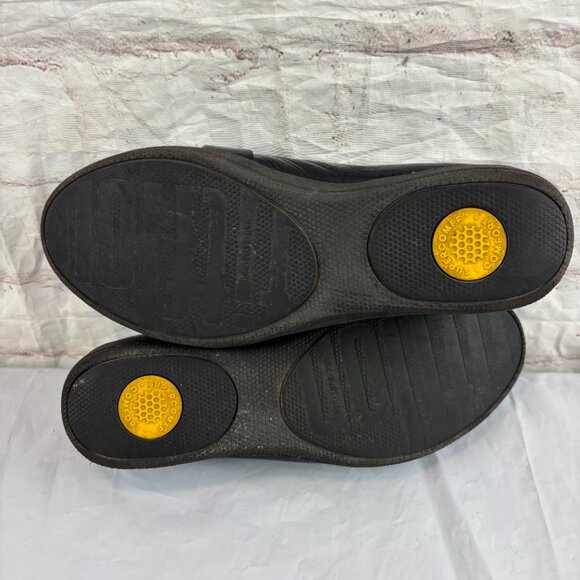 Fitflop Women's 6 Black Fringey Patent Leather Slip-on Penny Loafers - Picture 9 of 9